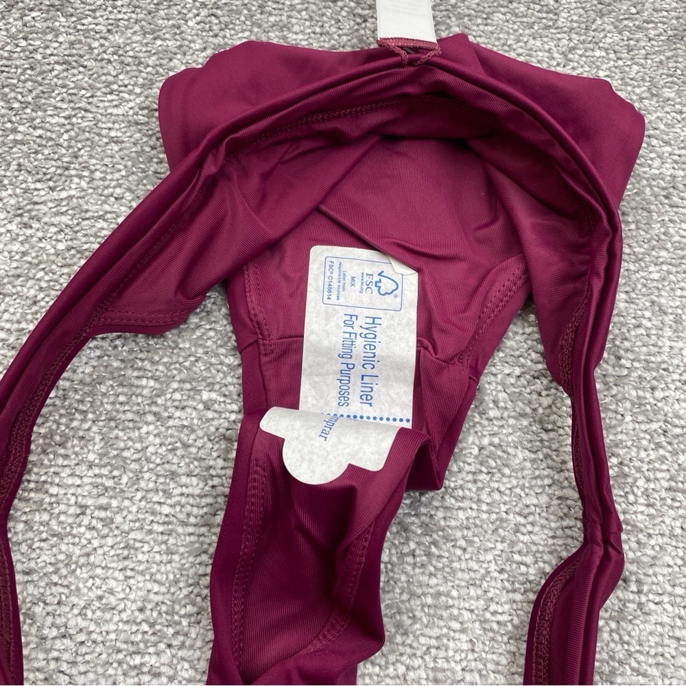 Andie The Caicos Bottom Womens Medium Purple High Waisted Hi Cut Swim AB367-PLUM - Picture 7 of 10